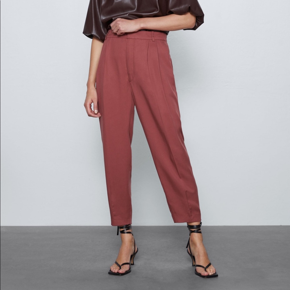 Zara | Flowy Pants Pink Size Medium